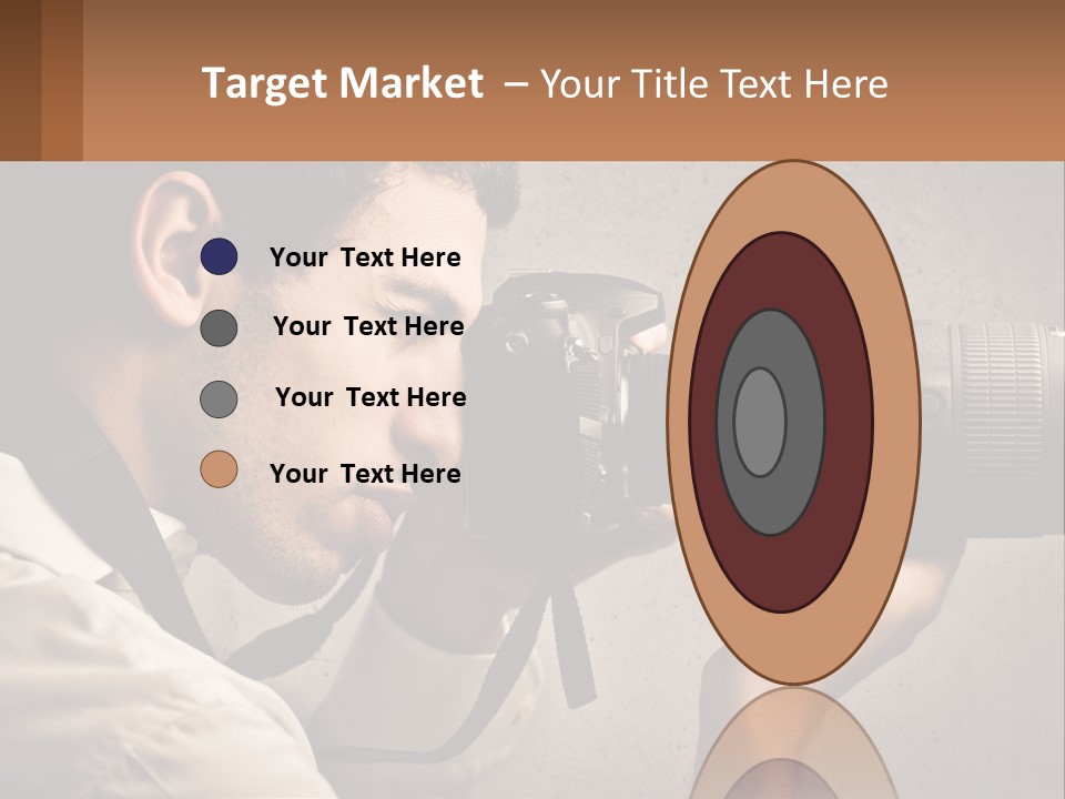 A Man Taking A Picture With A Camera PowerPoint Template