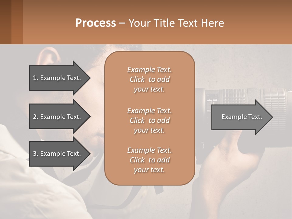A Man Taking A Picture With A Camera PowerPoint Template