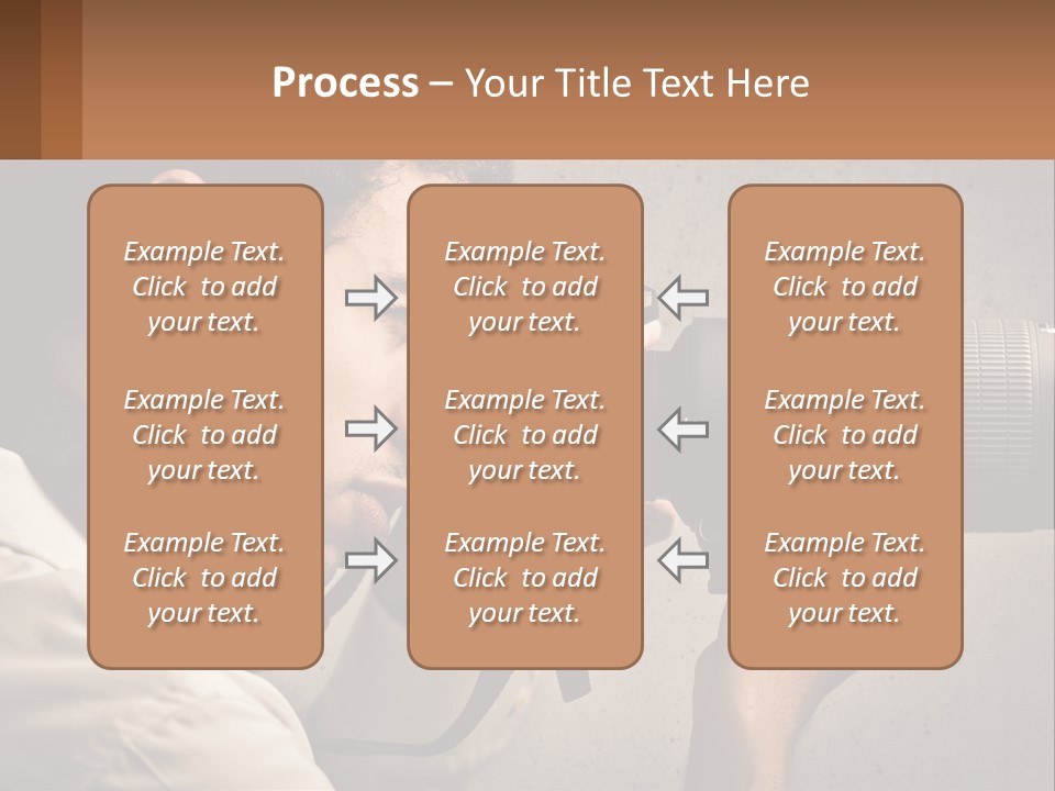 A Man Taking A Picture With A Camera PowerPoint Template