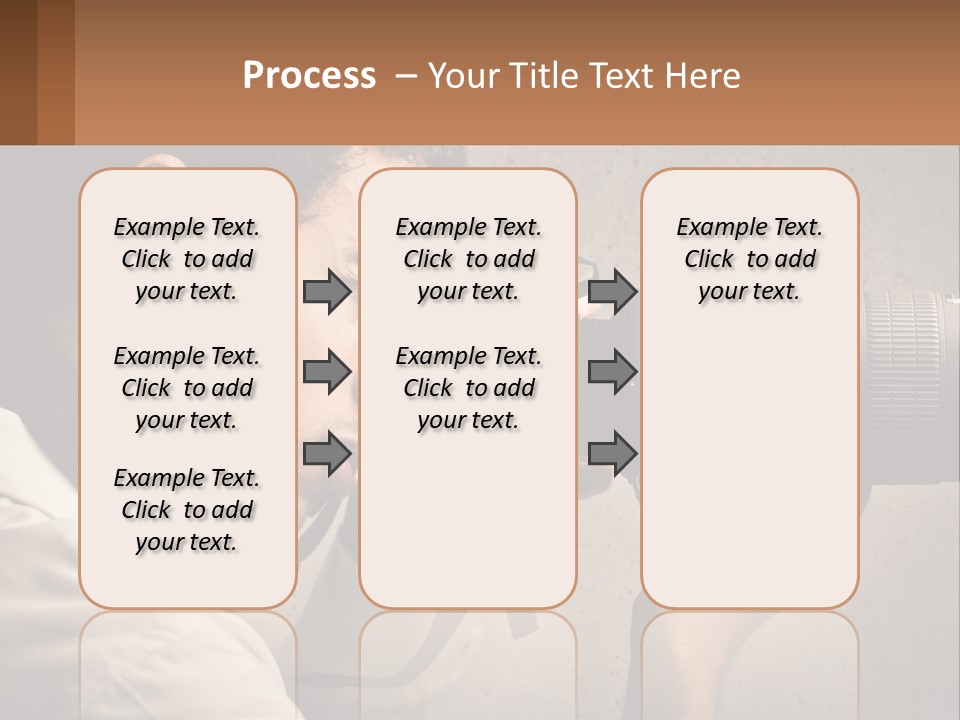 A Man Taking A Picture With A Camera PowerPoint Template