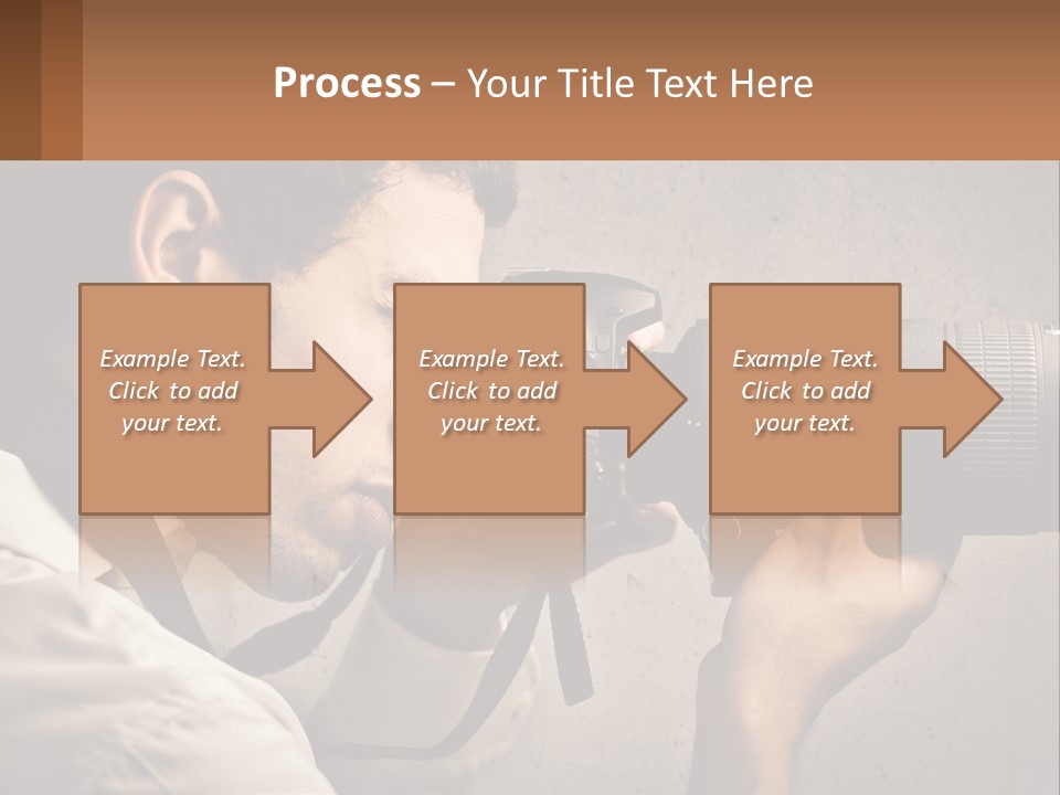 A Man Taking A Picture With A Camera PowerPoint Template