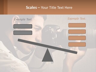 A Man Taking A Picture With A Camera PowerPoint Template