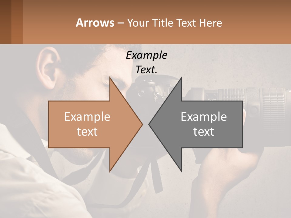 A Man Taking A Picture With A Camera PowerPoint Template