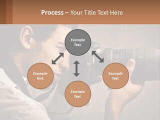 A Man Taking A Picture With A Camera PowerPoint Template