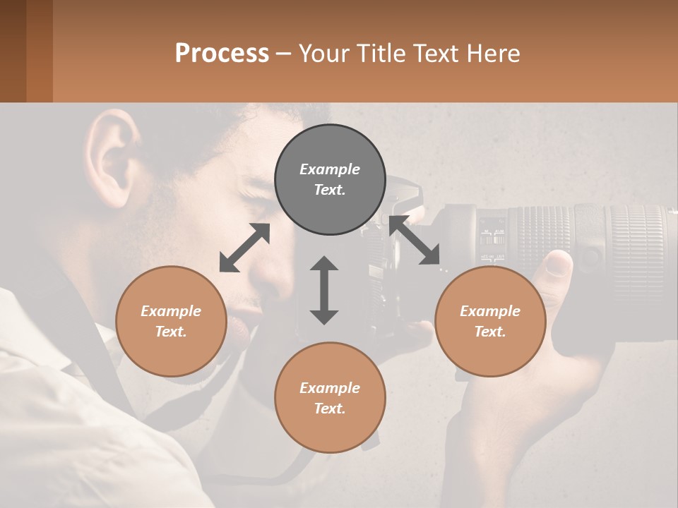 A Man Taking A Picture With A Camera PowerPoint Template