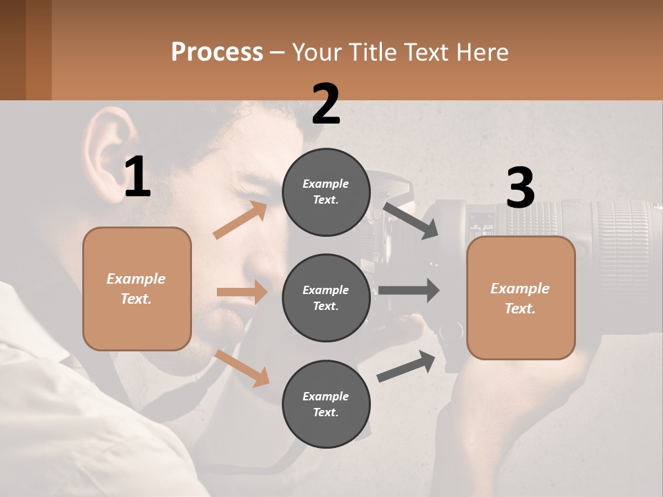 A Man Taking A Picture With A Camera PowerPoint Template