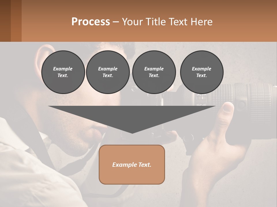 A Man Taking A Picture With A Camera PowerPoint Template