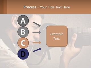 A Man Taking A Picture With A Camera PowerPoint Template