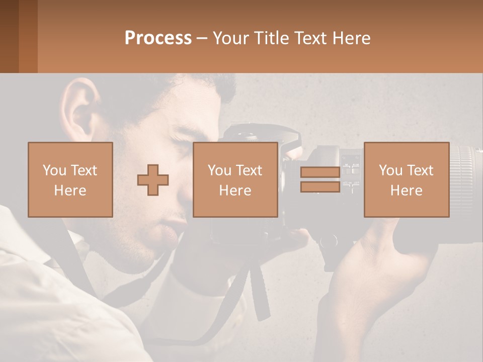 A Man Taking A Picture With A Camera PowerPoint Template