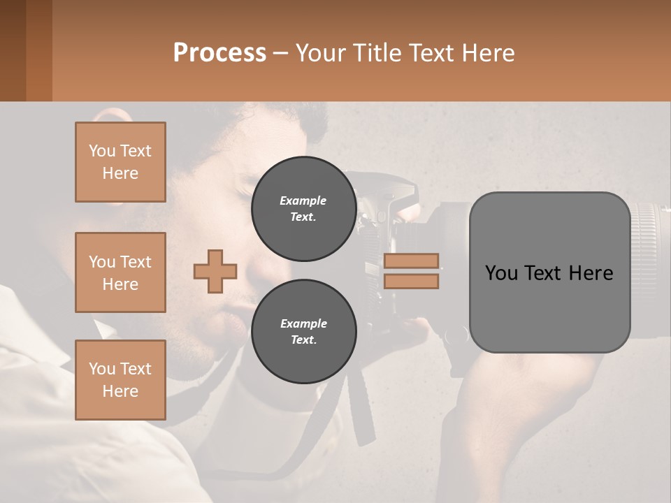 A Man Taking A Picture With A Camera PowerPoint Template