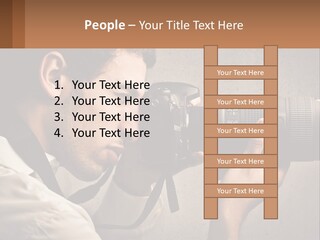 A Man Taking A Picture With A Camera PowerPoint Template