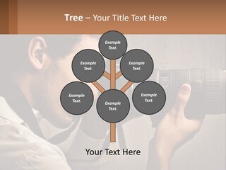 A Man Taking A Picture With A Camera PowerPoint Template