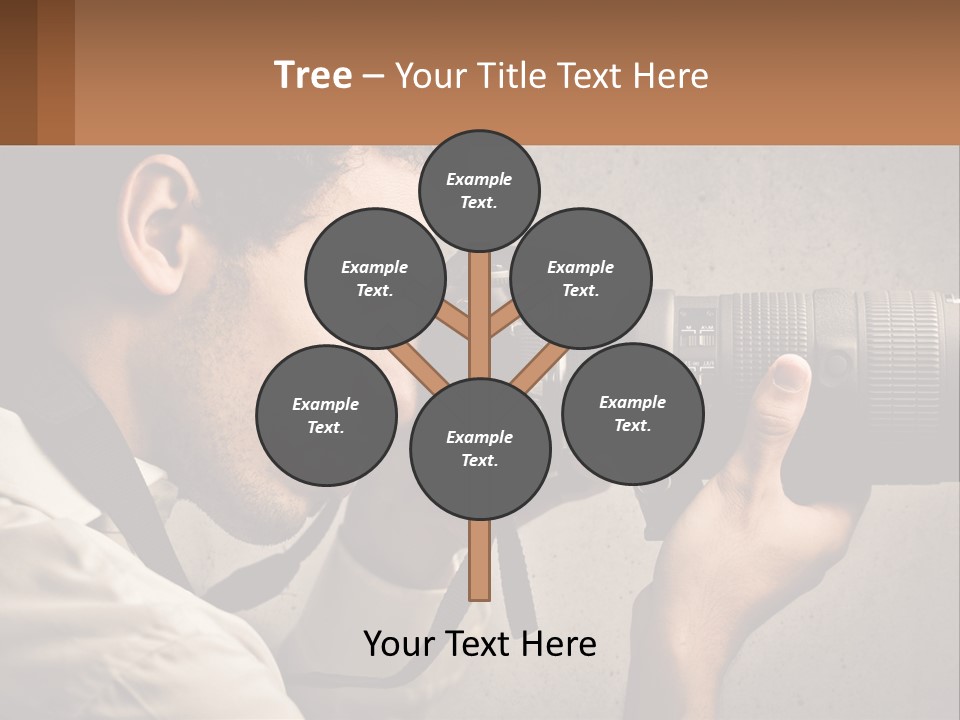 A Man Taking A Picture With A Camera PowerPoint Template