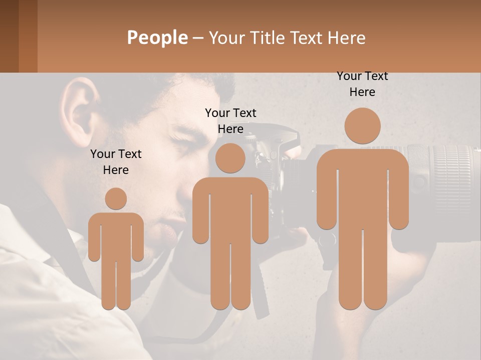 A Man Taking A Picture With A Camera PowerPoint Template