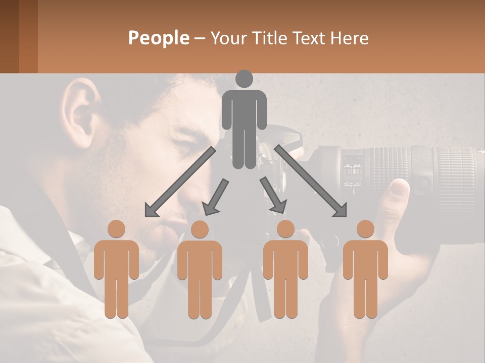 A Man Taking A Picture With A Camera PowerPoint Template