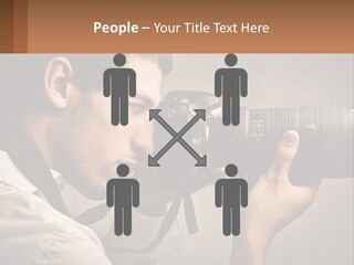 A Man Taking A Picture With A Camera PowerPoint Template