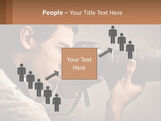 A Man Taking A Picture With A Camera PowerPoint Template