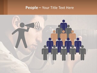 A Man Taking A Picture With A Camera PowerPoint Template