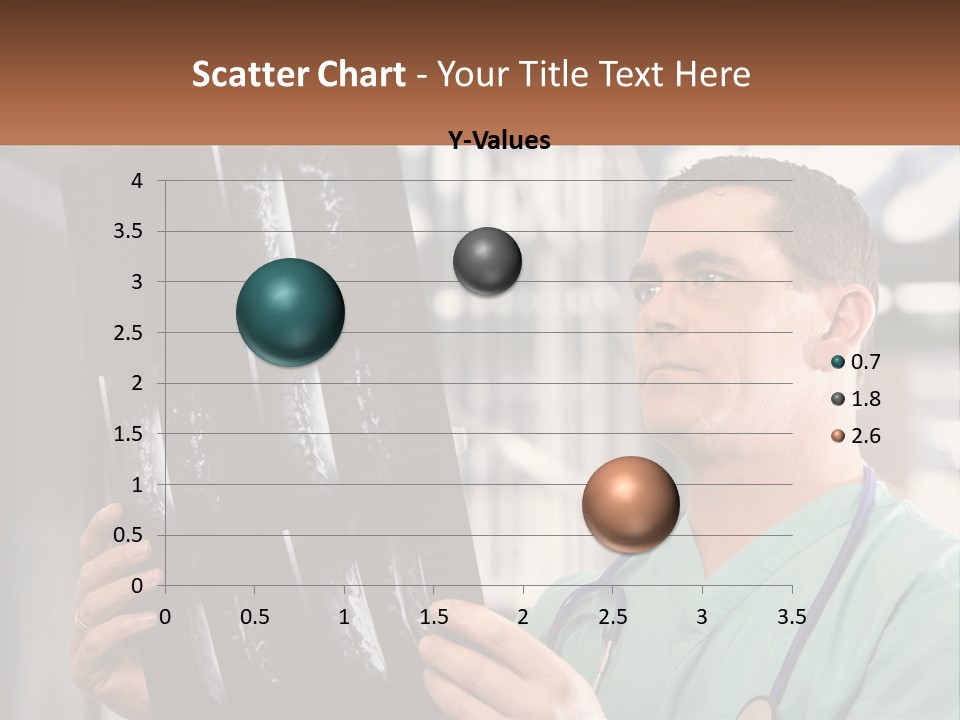 A Man Holding Up A Medical Powerpoint Presentation PowerPoint Template