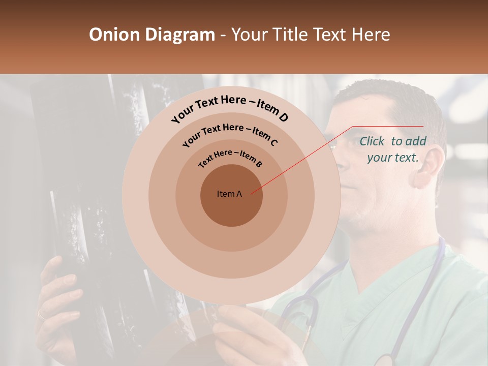 A Man Holding Up A Medical Powerpoint Presentation PowerPoint Template