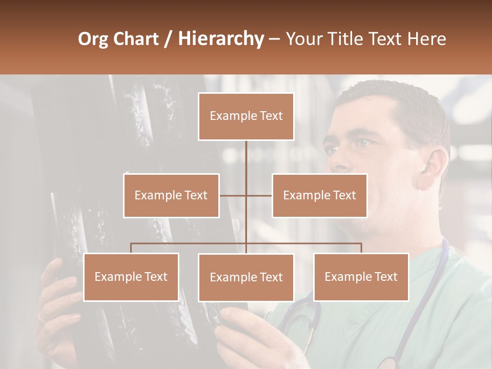 A Man Holding Up A Medical Powerpoint Presentation PowerPoint Template