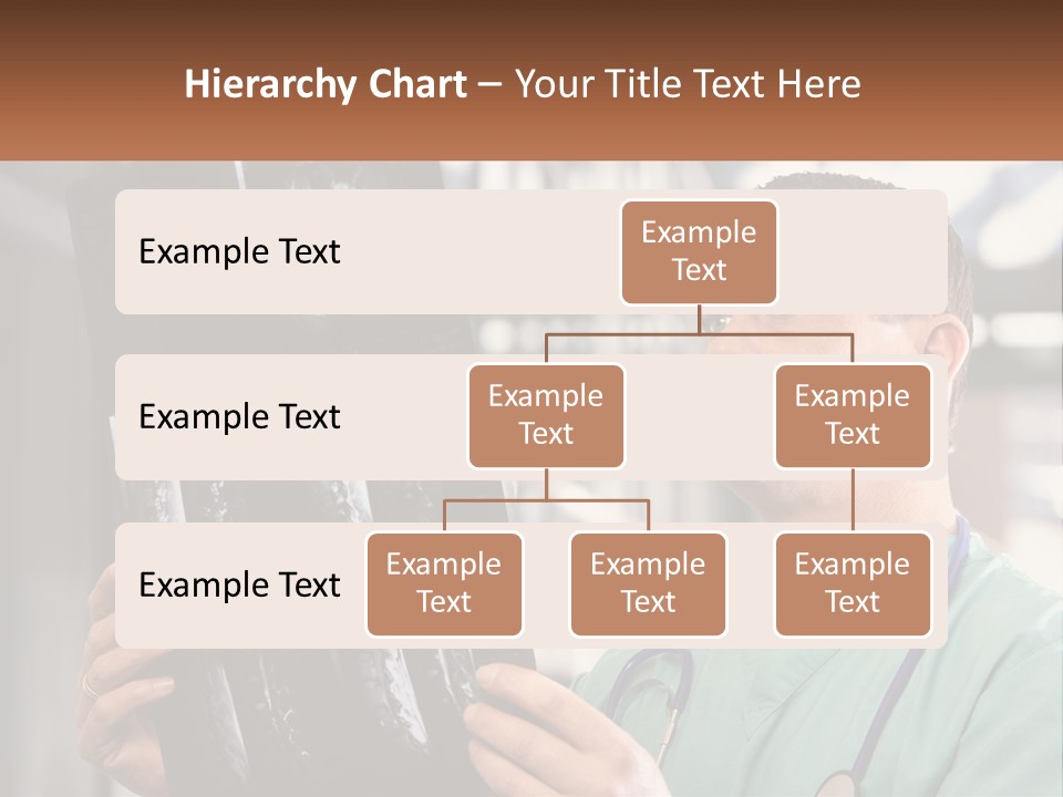 A Man Holding Up A Medical Powerpoint Presentation PowerPoint Template