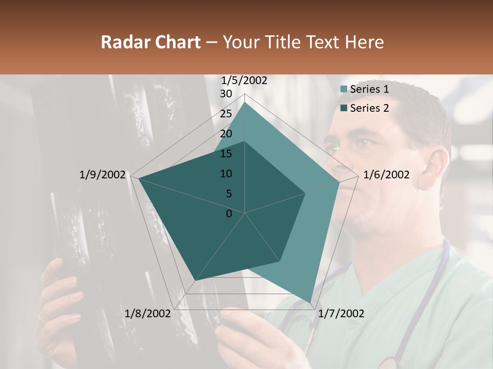 A Man Holding Up A Medical Powerpoint Presentation PowerPoint Template
