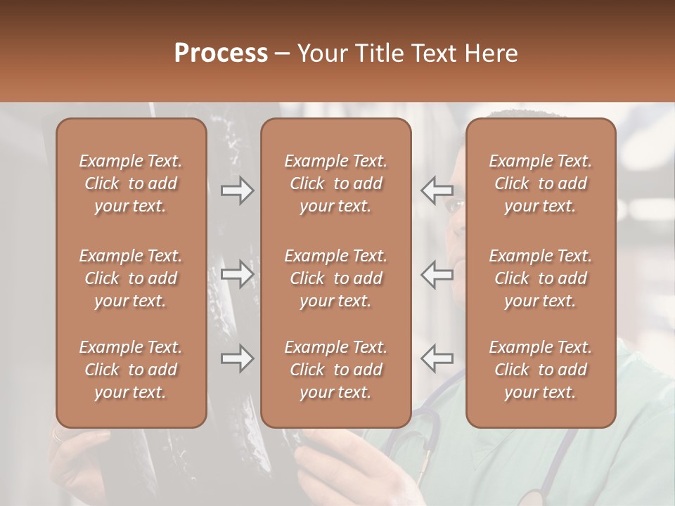 A Man Holding Up A Medical Powerpoint Presentation PowerPoint Template