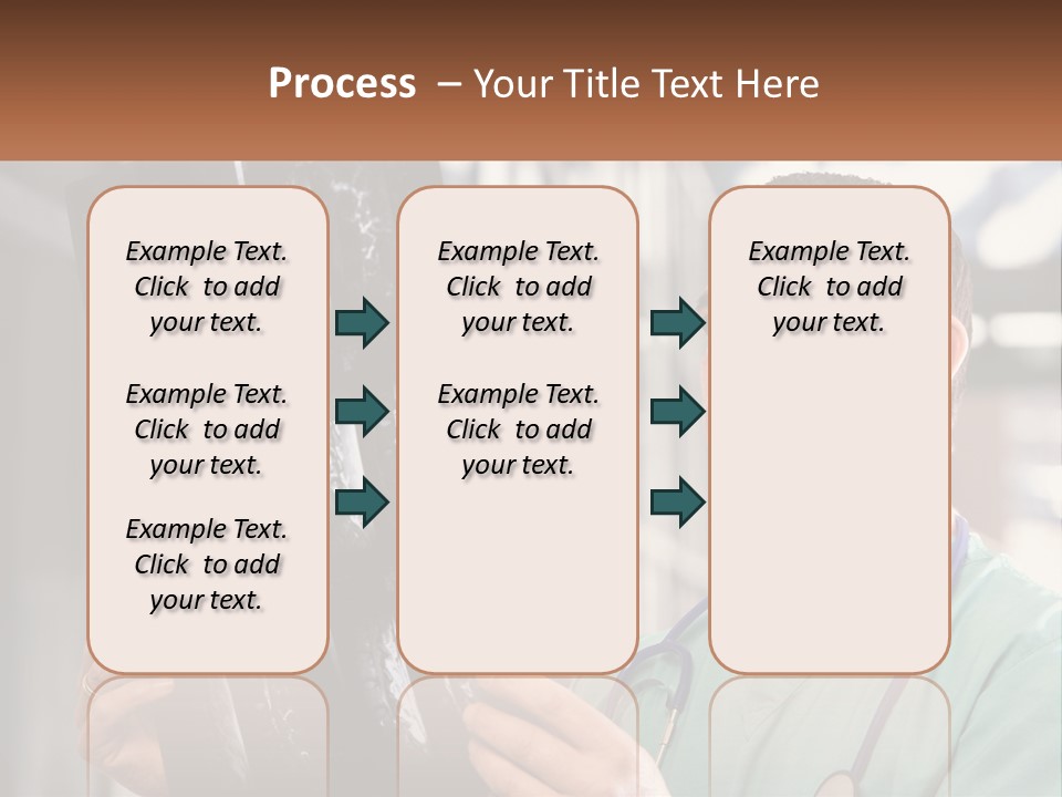 A Man Holding Up A Medical Powerpoint Presentation PowerPoint Template