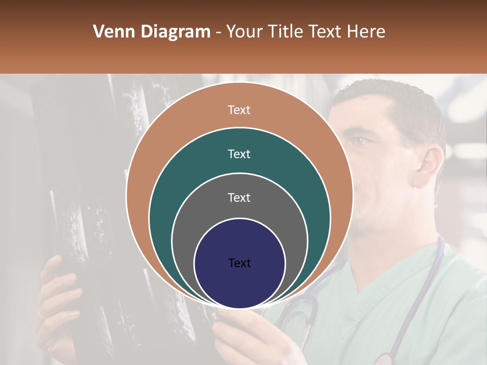 A Man Holding Up A Medical Powerpoint Presentation PowerPoint Template