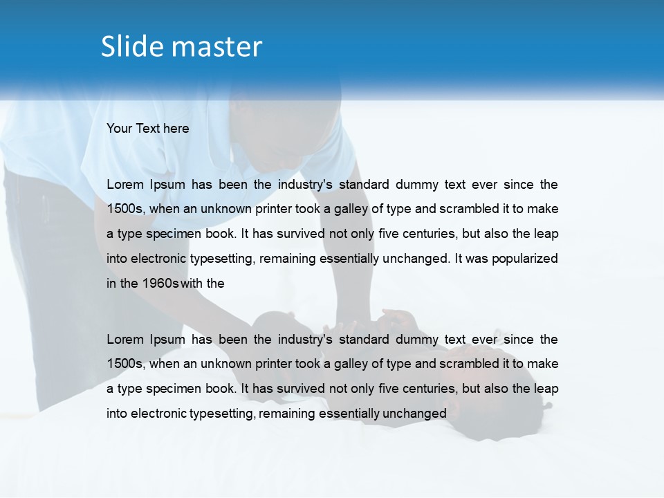 A Man Giving A Woman A Massage Powerpoint Presentation PowerPoint Template