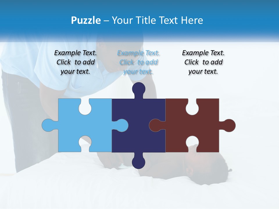 A Man Giving A Woman A Massage Powerpoint Presentation PowerPoint Template