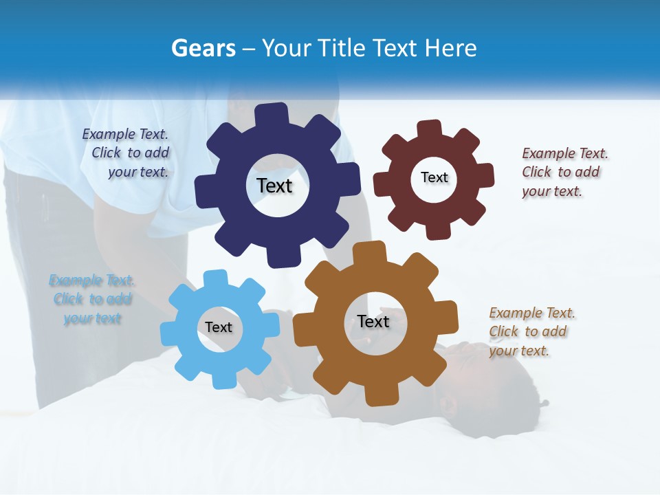 A Man Giving A Woman A Massage Powerpoint Presentation PowerPoint Template