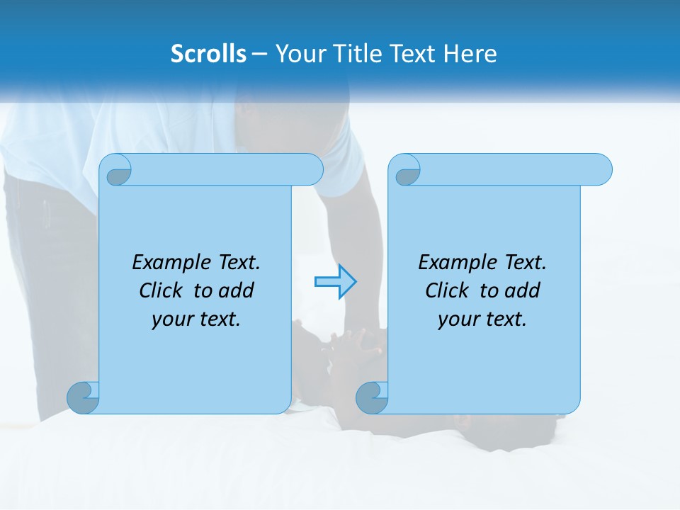 A Man Giving A Woman A Massage Powerpoint Presentation PowerPoint Template