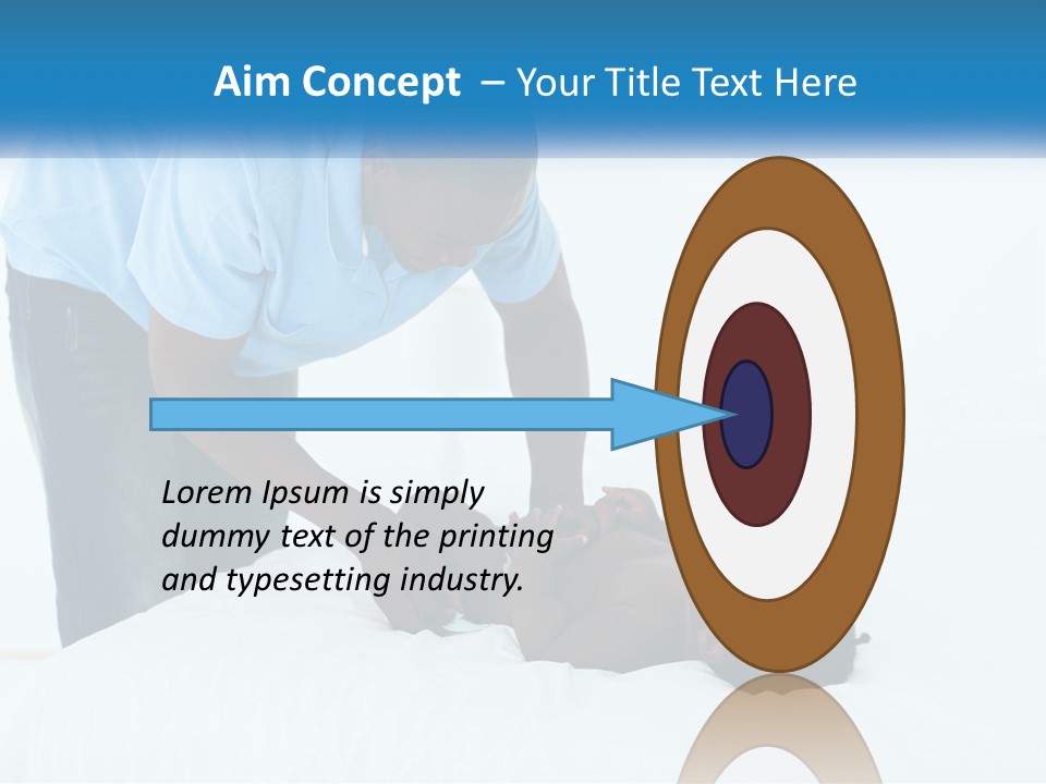 A Man Giving A Woman A Massage Powerpoint Presentation PowerPoint Template