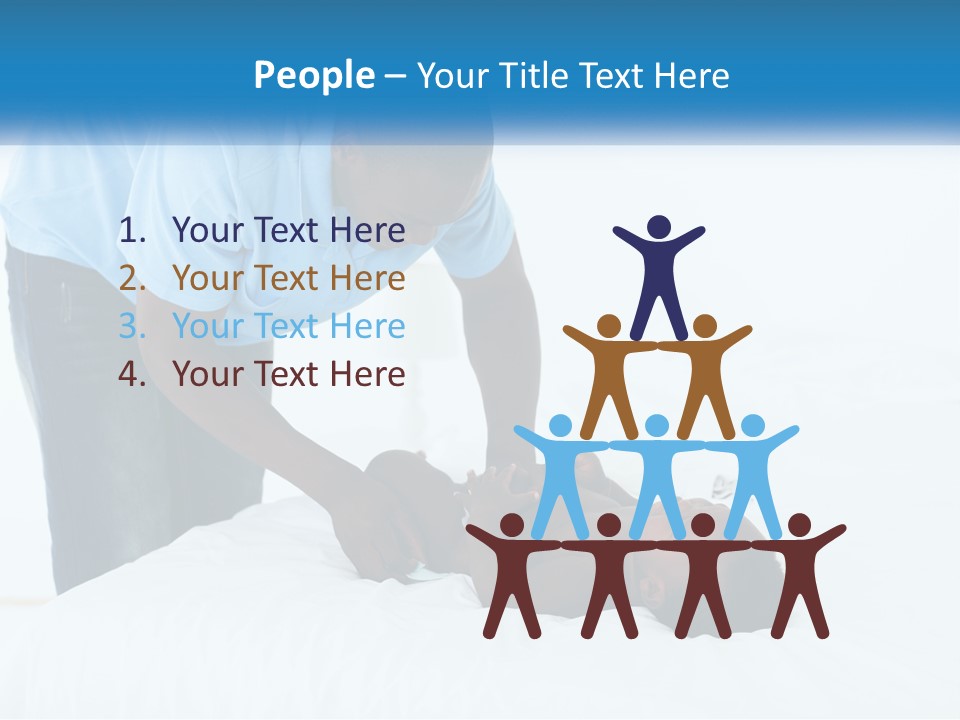 A Man Giving A Woman A Massage Powerpoint Presentation PowerPoint Template