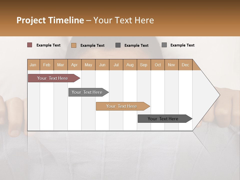 A Boy Peeking Over A Pillow With His Eyes Wide Open PowerPoint Template