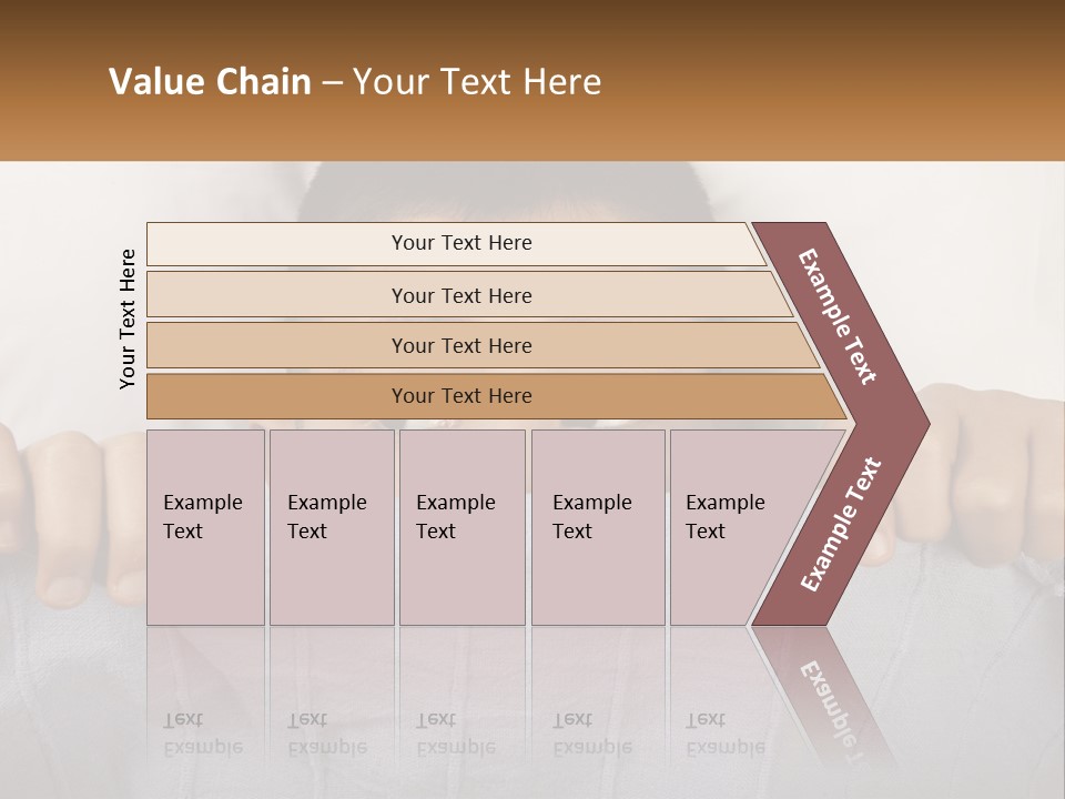 A Boy Peeking Over A Pillow With His Eyes Wide Open PowerPoint Template