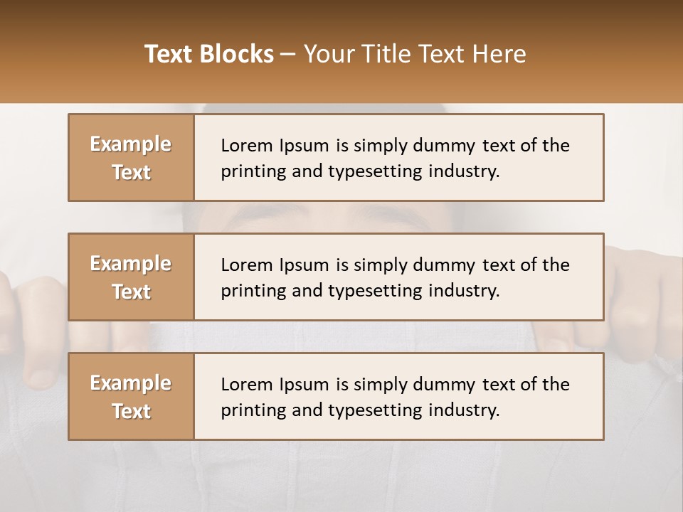 A Boy Peeking Over A Pillow With His Eyes Wide Open PowerPoint Template