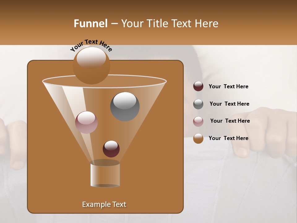 A Boy Peeking Over A Pillow With His Eyes Wide Open PowerPoint Template