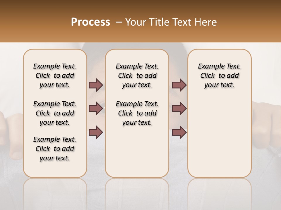 A Boy Peeking Over A Pillow With His Eyes Wide Open PowerPoint Template