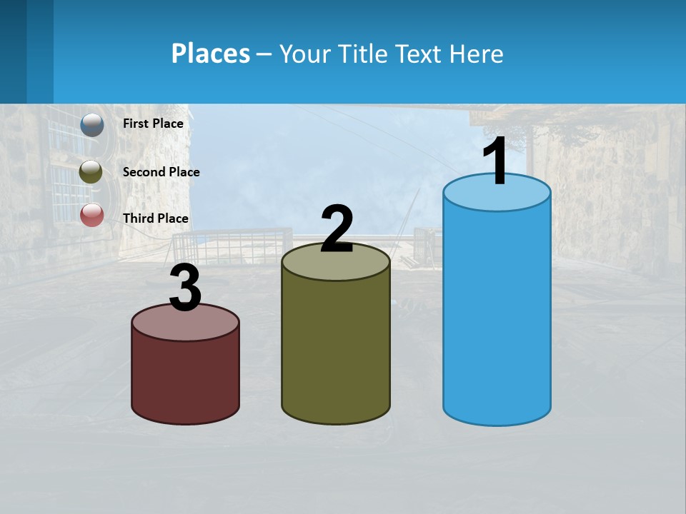 A Picture Of A Building With A Sky In The Background PowerPoint Template