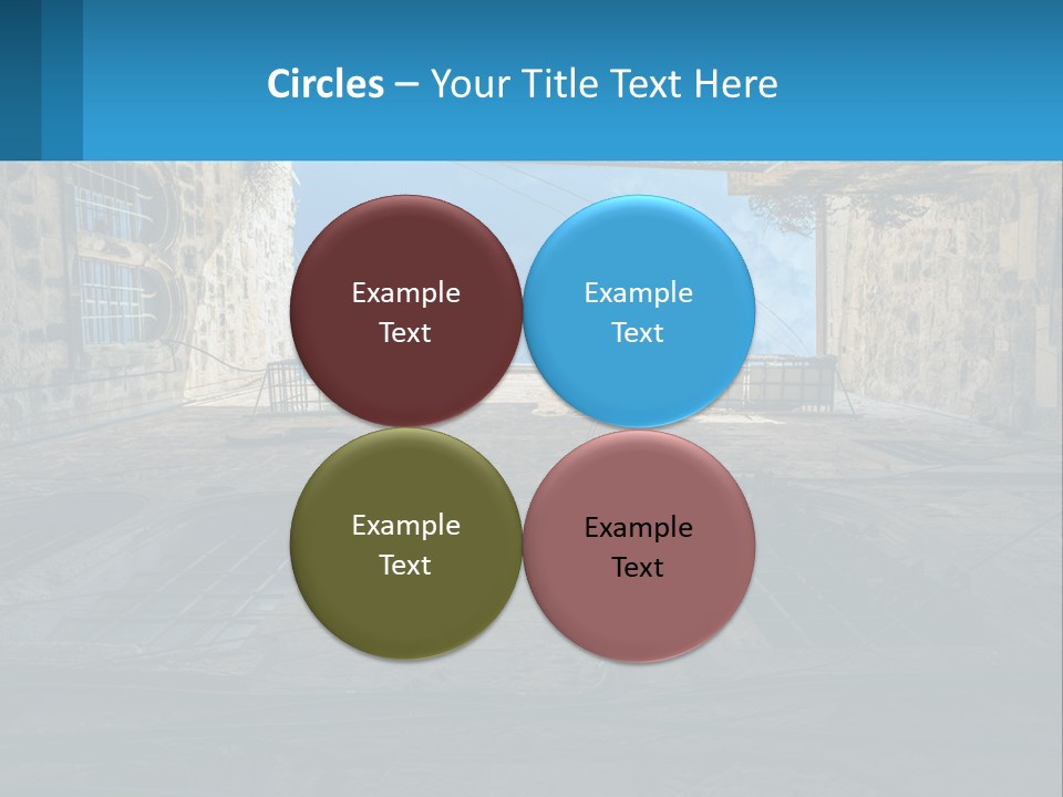 A Picture Of A Building With A Sky In The Background PowerPoint Template