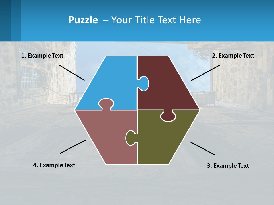 A Picture Of A Building With A Sky In The Background PowerPoint Template