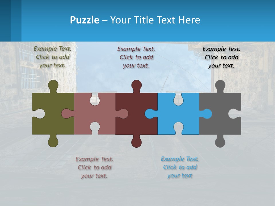 A Picture Of A Building With A Sky In The Background PowerPoint Template