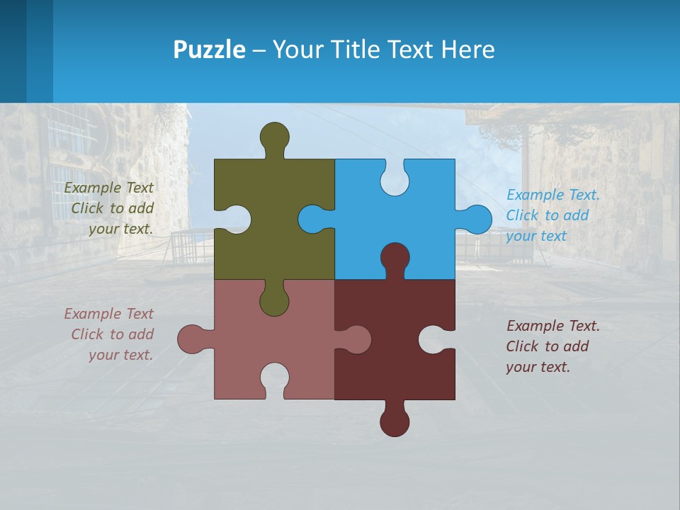 A Picture Of A Building With A Sky In The Background PowerPoint Template