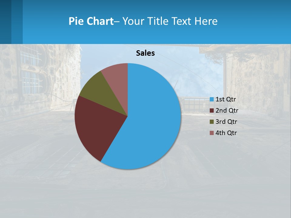 A Picture Of A Building With A Sky In The Background PowerPoint Template