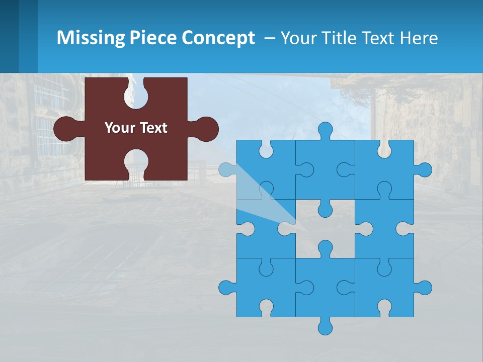 A Picture Of A Building With A Sky In The Background PowerPoint Template