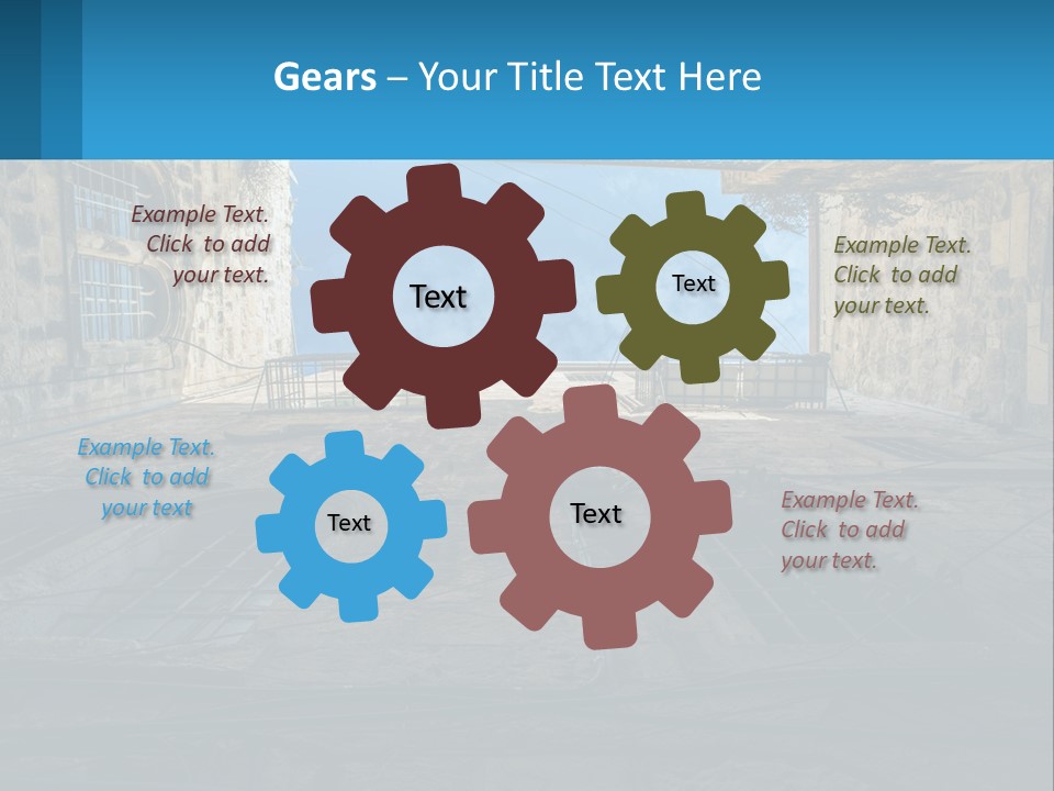 A Picture Of A Building With A Sky In The Background PowerPoint Template