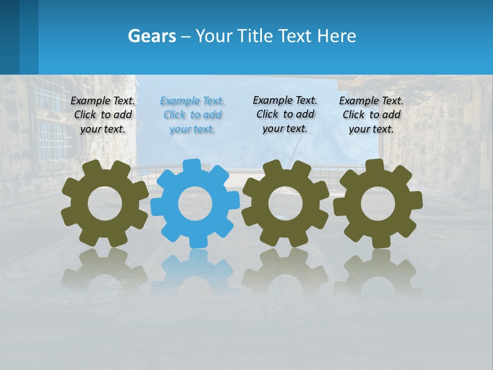 A Picture Of A Building With A Sky In The Background PowerPoint Template